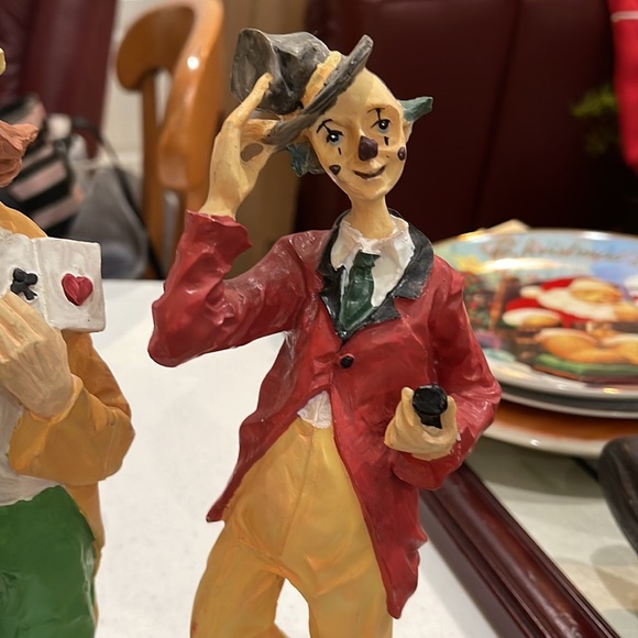 Vintage Colorful Clown Figurines - Picture 4 of 4